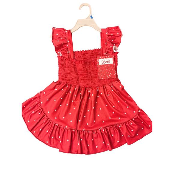 Pet Red Dress with Heart Pattern- NWT - Picture 4 of 4